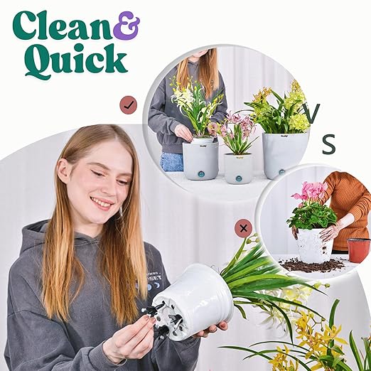 GreenShip 4-Pack Patented Self-Watering Spikes – DIY Plant Watering System for Indoor Plants, Fits Grower Pots, Reuse Containers, Automatic Self-Watering Stakes (Small)
