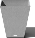 Veradek Pure Series Nobleton Plastic Planter - Large Pots for Indoor or Outdoor Porch/Patio | Durable All-Weather Use with Drainage Holes | Modern Planter Décor for Flowers, Shrubs, Trees