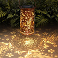 Solar Lanterns Outdoor Hanging Lantern Lights,Fairy Metal Decor Lanterns-Waterproof LED Decorative Light for Garden Patio Yard Lawn Backyard Front Porch as Gifts for Mom Grandma Women