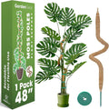 48 Inch Bendable Moss Pole Monstera Plant Support for Climbing Indoor Plants - Stakes for Potted Climbers - Tall Sticks Indoor Trellis for Houseplants - Accessories for Monstera Pot