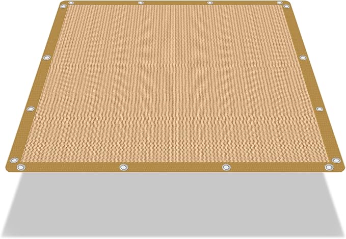 90% Shade Cloth Sun Shade Fabric Privacy Screen Shade Cover for Patio Garden Pergola Shade Cover Canopy with Gromments