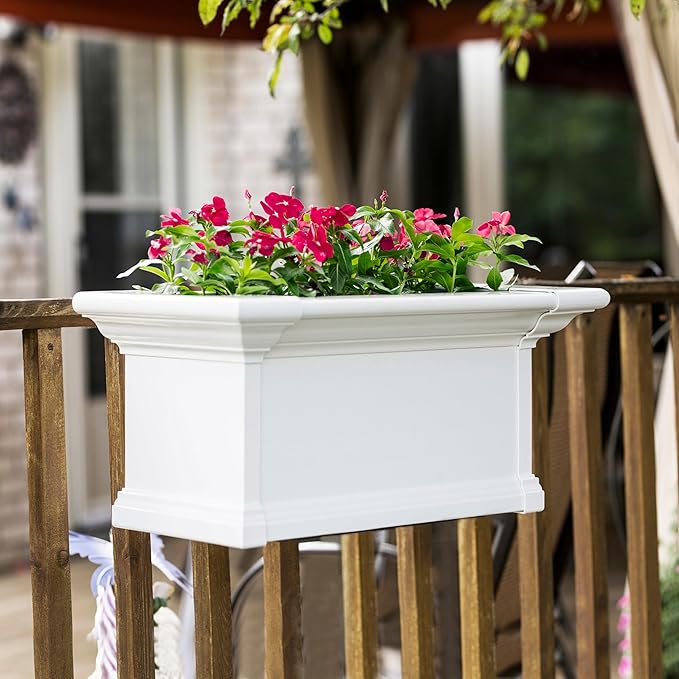 Mayne 4822-W Yorkshire Window Box, 2-foot, White