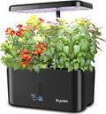 Indoor Garden System 19 Watt LED Growing Light Upgrade 2 Self-Watering Soil-Cultivated Growing Pots Gardening Gifts for Mom Plant Pot for Vegetables Herbs Tomato(No Seeds&Soil)
