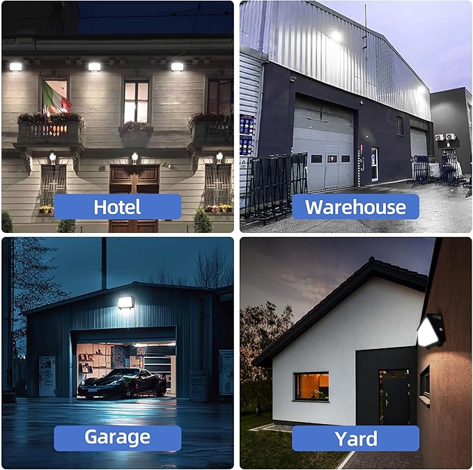 hykolity 120W LED Wall Pack Light with Dusk-to-Dawn Sensor,16200lm 5000K Daylight Commercial Security Lighting,750W MH Equivalent, 100-277V, Waterproof LED Outdoor Wall Mount Light for Warehouses