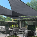 LOVE STORY Custom Size 7'x10'x12.2' Graphite Grey Sun Shade Sail Right Triangle Sunhsade Fabric Awning Canopy for Patio Backyard Carport Pergola (Customized)