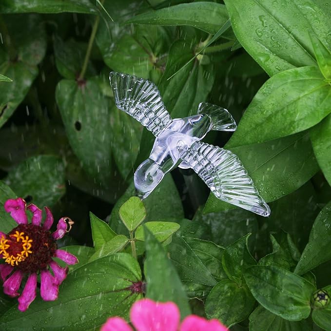 Outdoor Solar Garden Stake Light - Color Changing Decorative LED Stake Lamp In-ground Landscaping Lighting for Garden Patio Yard Lawn Pathway Flower Bed Decor Decorations Figurine Hummingbird