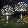Garden Decor Solar Lights Outdoor,155LED 8 lighting modes pole light Waterproof White Solar Garden Lights for Christmas, Halloween Decoration,Yard, Patio, Porch,Flower Pot,Pathway (2Pack)