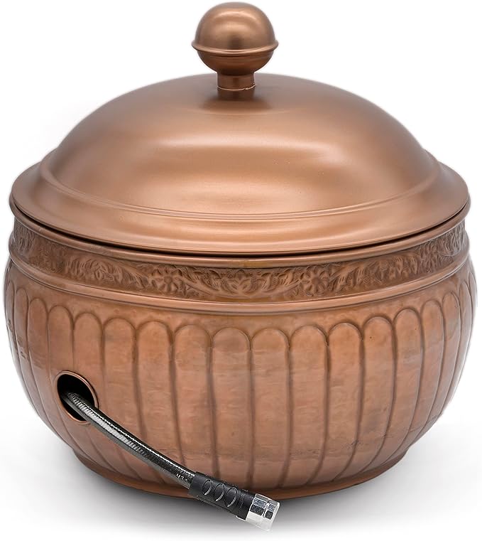 La Jolla Hose Pot with Lid - Copper Finish by Good Directions