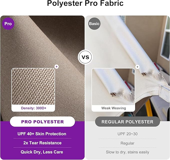 PURPLE LEAF Patio Umbrella 10' X 13' Rectangle Cantilever Umbrella Large Aluminum Outdoor Umbrellas with 360-degree Rotation & UPF40+ Premium Fabric for Deck Pool Garden Yard, Ash Mocha