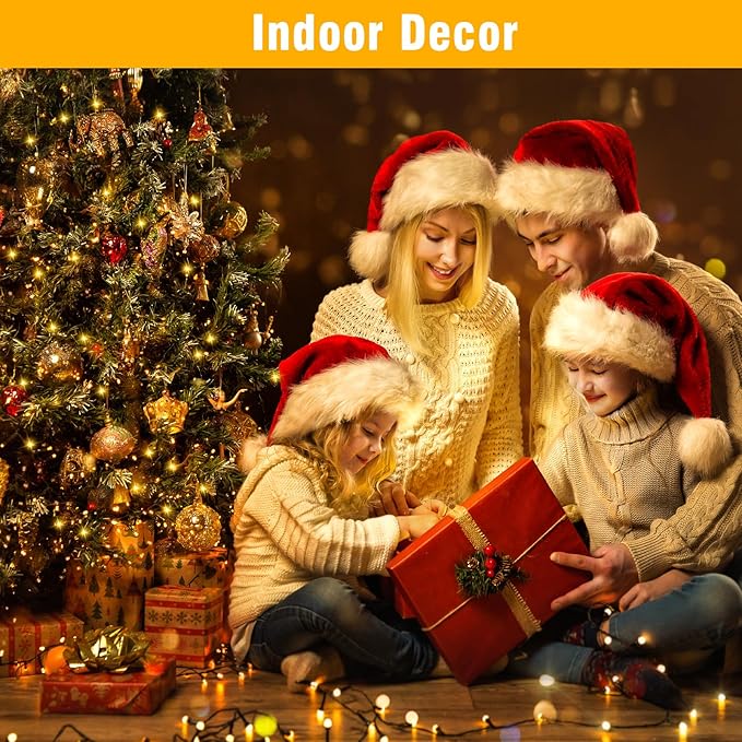Nisocy 200 LED Christmas Connectable String Lights Outdoor Waterproof – Warm White Fairy Lights with Plug, Tree Lights for Patio, Garden, Bedroom, Wedding, Party, Decor (66FT)