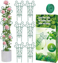 6 Pack Indoor Plant Trellis for Potted Plants, Stackable Garden Trellis for Climbing Plants Outdoor, Small Trellis for Houseplants Rose Hoya Pothos Plant Climber Support