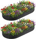 WORKPRO 2PK 8x4x1ft Outdoor Galvanized Raised Garden Bed, Easy Assembly Planter Raised Beds for Vegetable, Flowers, Herbs, Black