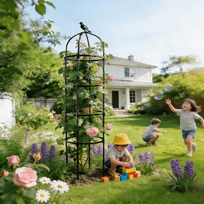Garden Trellis 67in, Plant Trellis for Climbing Plants, Outdoor Indoor Heavy Duty Plant Trellis for Potted Tomatoes, Clematis, Vines, Flowers, Vegetables.