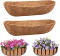 Legigo 2 Pack Trough Coco Liner for Planters- 30 Inch Window Box Liners Coconut Coir Basket Liners, Planter Box Coconut Liner for Window Flower Box Pots, Fence Trough Planter, Wall Planter Basket