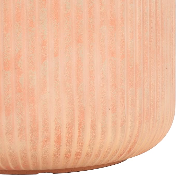 SAFAVIEH Outdoor Collection Lucca Terracotta Cement Ficonstone Planter Pot