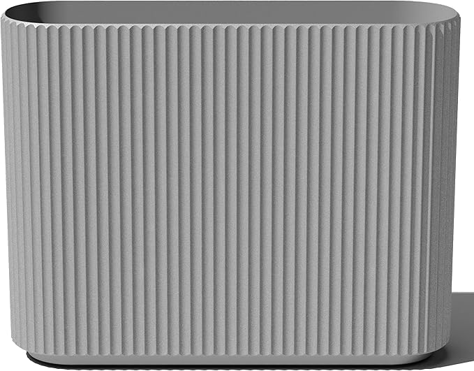 Veradek Demi Series Span Planter for Front Porch, Patio, Backyard | Durable Plastic-Stone Composite Material | Modern Décor for Shrubs, Flowers