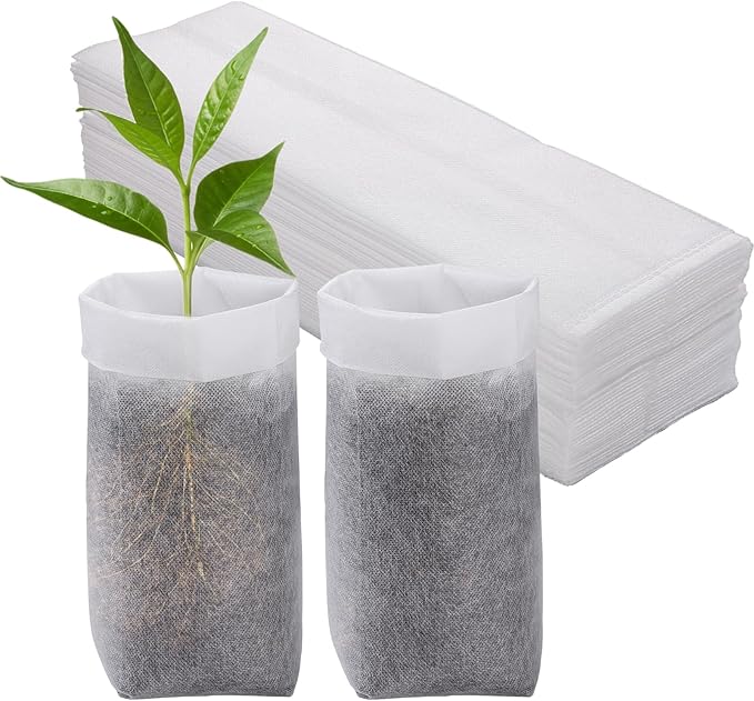 Cosweet 11.6''H Deep Nursery Grow Bags, Non-Woven Fabric Planting Pots for Indoor and Outdoor Garden Growing Seedlings Vegetables Flowers Fruits (60 PCS)