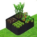 CJGQ Fabric Raised Garden Beds Outdoor, 2X2 Ft 4 Grids Plant Grow Bags,Vegetables Planter Raised Bed for Growing Potatoes Flowers, Square Plant Growing Container Bags for Outdoor Indoor