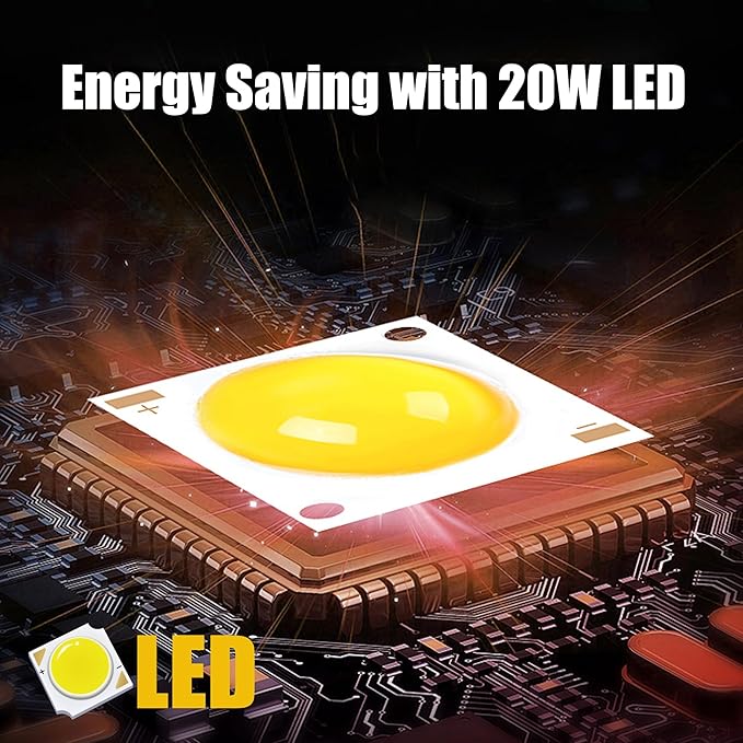 Spotlight for Outdoor 120V 20W Warm White - Waterproof Spotlight Outdoor Ideal for Garden, Flag, House, Yard, Christmas, Halloween - Perfect Spot Lights for Any Weather