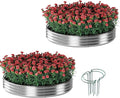 Galvanized Metal Planter Raised Garden Bed Kit for Gardening Outdoor Garden Box Raised Flower Bed 2PC Metal 3X3X1FT