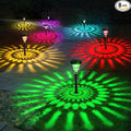 ROOR Solar Pathway Lights 8 Pack, Outdoor Solar Yard Lights, RGB Color Changing+Warm White, IP67 Waterproof for Garden Path Backyard Christmas Lawn Landscape Decorative