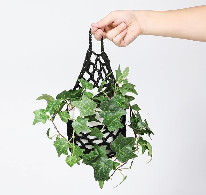 2PK Wall Planters for Indoor Plants, Macrame Plant Hanger | Plant Hanger, Hanging Planter (2PK, up to 6 inch Pot)