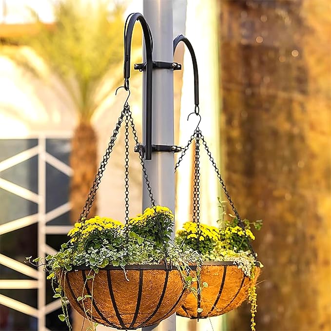 3 Pack, 20 Inch Hanging Baskets Chain, Hanging Chains with Hooks Flower Pot Chain Replacement Plant Hangers for Planters, Bird Feeders and Lanterns (Hook, 3)