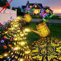 Butterfly Solar Watering Can Lights, Outdoor Waterproof Garden Lanterns with Shepherd Hook, Solar Garden Decor for Yard Outdoor Landscape Pathway, Gift for Women Mom Grandma,Christmas Gifts, 2 Pack