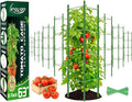 Legigo 8-Pack Up to 63inch Tomato Cages for Garden Plant Support- Garden Stakes Tomato Cage, Tomato Trellis for Potted Plants, Tomato Cages Plant Stakes for Climbing Vegetables Plants Flowers
