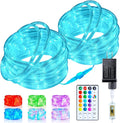 Minetom Color Changing Rope Lights Outdoor - Connectable 66ft 200 LED Outdoor String Lights with Remote, 18 Colors, Christmas Light for Bedroom Outside Patio Holiday Decoration