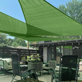 LOVE STORY Custom Size 6'x7'x9.2' Piquant Green Sun Shade Sail Right Triangle Sunshade Fabric Awning Canopy for Patio Backyard Carport Pergola (Customized)