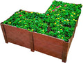 Dalen Modular Raised Bed Garden – Faux Wood – 8 Panel Starter Pack – Makes Square Foot Gardening Easy – 12x9 in