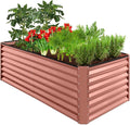Best Choice Products 6x3x2ft Outdoor Metal Raised Garden Bed, Deep Root Box Planter for Vegetables, Flowers, Herbs, 269 Gallon Capacity, 100% Non Toxic Materials - Terracotta