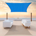 ColourTree TAPR1616 Custom Size 20' x 23' Blue Sun Shade Sail Canopy UV Block UPF50 Rectangle - Commercial Standard Heavy Duty - 190 GSM - 3 Years Warranty