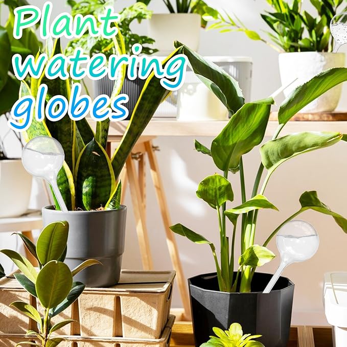 20 PCS Clear Plant Watering Globes,Plastic Watering Bulbs,Self Watering Planter,Flower Automatic Watering Device for Plants Indoor,Outdoor,Flowerpot,Home Garden(Large,Medium,Small)