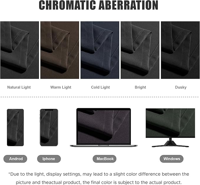 BONZER Waterproof Indoor/Outdoor Curtains for Patio Thick Privacy Grommet Curtains for Bedroom, Living Room, Porch, Pergola, Cabana, 1 Panel, 84W x 108L inch, Charcoal
