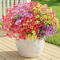 Artificial Flowers for Outdoor,Silk Flowers No Fade Fake Plastic Flowers Faux Plants for Outdoors Outside Front Porch Hanging Planter Window Box Garden Home Decoration,13 Pack(Multi-Colour2)