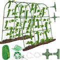 Cucumber Trellis for Raised Bed, Garden Arch Trellis for Climbing Plants Outdoor, Metal Garden Trellis for Spring Vegetables, Cucumber Trellis for Tomato, Bean, Pea, Grape, Plant