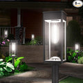8 Pack Bright Solar Pathway Lights, IP65 Waterproof Outdoor Garden Path Lights, Solar Powered for Yard, Lawn, Walkway, Driveway Landscape Lighting (Cool White)