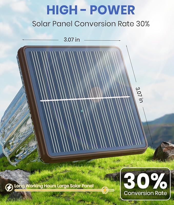 Super Bright Solar Outdoor Lights Waterproof Pathway Powered 4-Pack, Adjustable Warm&Cool White, Garden Decor Outside for Front Porch Yard/Patio/Walkway/Driveway/Lawn/Flowerbed/Landscape Lighting