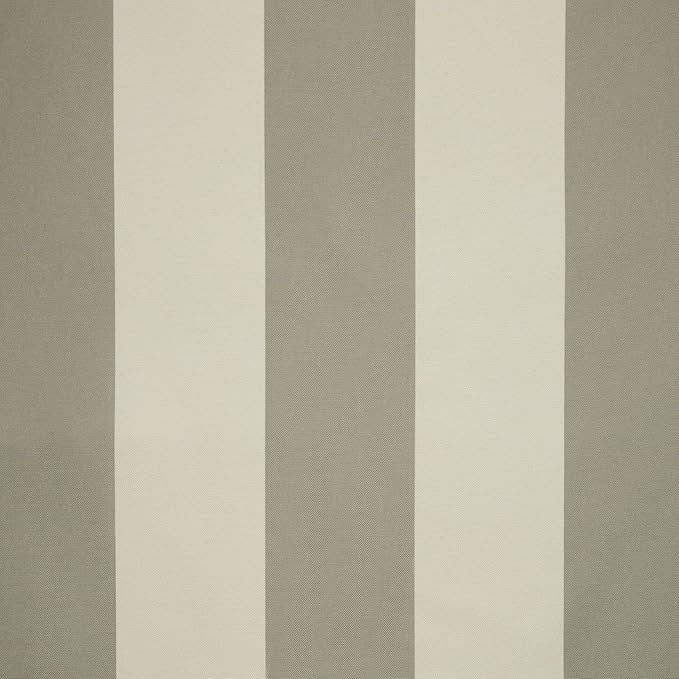 Exclusive Home Canopy Stripe Indoor/Outdoor Grommet Top Curtain Panel, 54"x96", Taupe / Sand, Set of 2