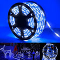 100ft LED Rope Lights Outdoor, 720 LED Connectable and Flexible Tube Lights with 8 Modes, Waterproof LED Rope Lighting for Garden Patio Bedroom Party Pool Indoor Outdoor Christmas Decor (White & Blue)