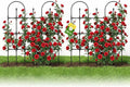 2 Pack Trellis for Climbing Plants Outdoor,47.2" H Garden Trellis,Rustproof Garden Arch Trellis Cucumber Tomato Support Structure for Raised Bed