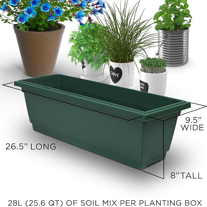 Outland Living 6-Ft Raised Garden Bed - Vertical Garden Freestanding Elevated Planter with 4 Container Boxes - Good for Patio or Balcony Indoor and Outdoor - Perfect to Grow Vegetables Herbs Flowers