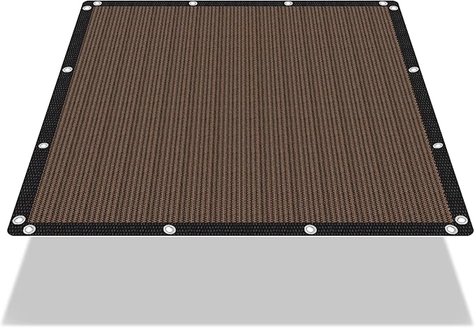 90% Shade Cloth Sun Shade Fabric Privacy Screen Shade Cover for Patio Garden Pergola Shade Cover Canopy with Gromments