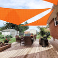 Patio Paradise 20' x 20' x 20' Sun Shade Sail Triangle Canopy Shade Cloth Fabric Sunlight Block Patio Pergola Cover HDPE Deck Awning for Outdoor Backyard Roof Shading, Orange