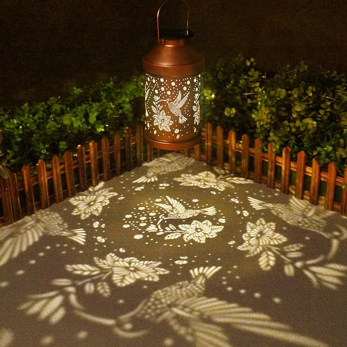 Mothers Day Gifts for Mom Grandma - Birthday Gifts for Women, Hummingbird Solar Lights Outdoor - Mothers Day Gifts, Solar Lanterns Outdoor Waterproof Garden Decor for Outside