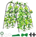 Cucumber Trellis for Raised Bed,U-Shape Garden Trellis for Climbing Plants Outdoor, Metal Arch Vegetables Trellis, Plant Support for Vine (Black, 47.2" Lx21.6 WX47.2 H-Medium)