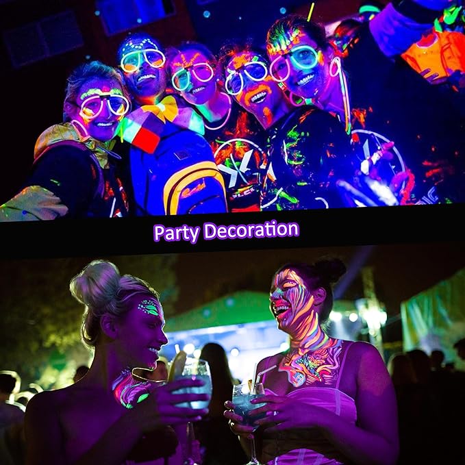 Halloween Outdoor Blacklight Spotlight,12W Outdoor Black Lights for Glow Party,Purple LED Landscape Lighting for Yard Garden Poster Bar Decoration,1Pack