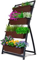 Outland Living 4-Ft Raised Garden Bed - Vertical Garden Freestanding Elevated Planters 4 Container Boxes - Good for Patio Balcony Indoor Outdoor - Perfect to Grow Vegetables Herbs Flowers